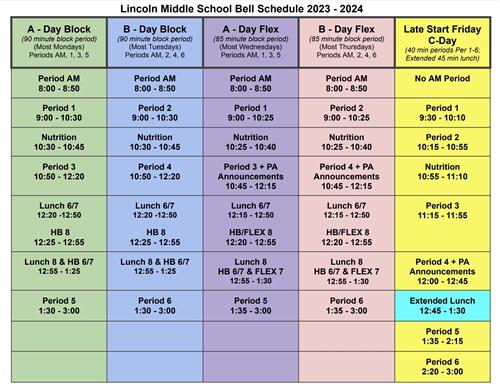 Bell Schedule